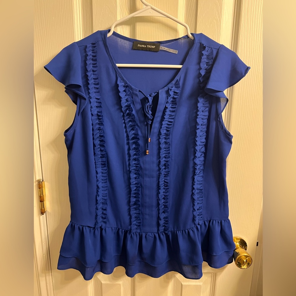 Ivanka Trump Royal Blue Top